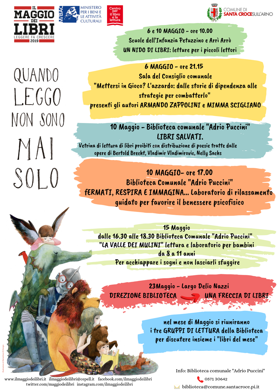 Iniziative "Il maggio dei libri 2019" Santa Croce sull'Arno