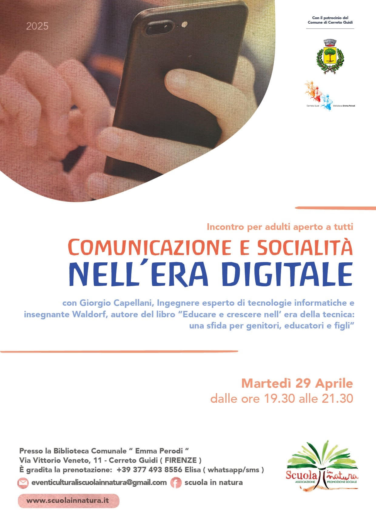 Comunicazione e socialità nell'era digitale - Locandina