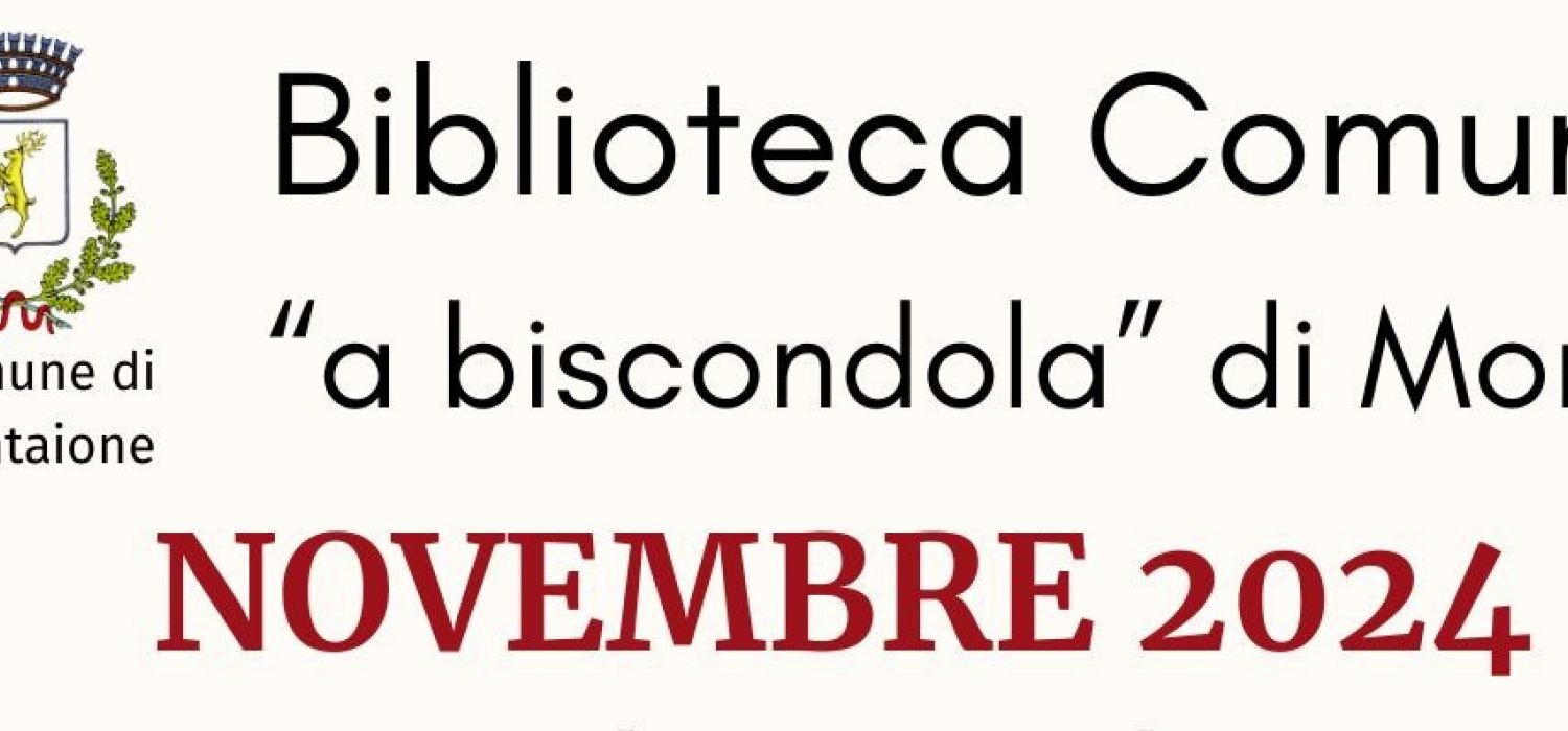 Novembre in biblioteca. Montaione