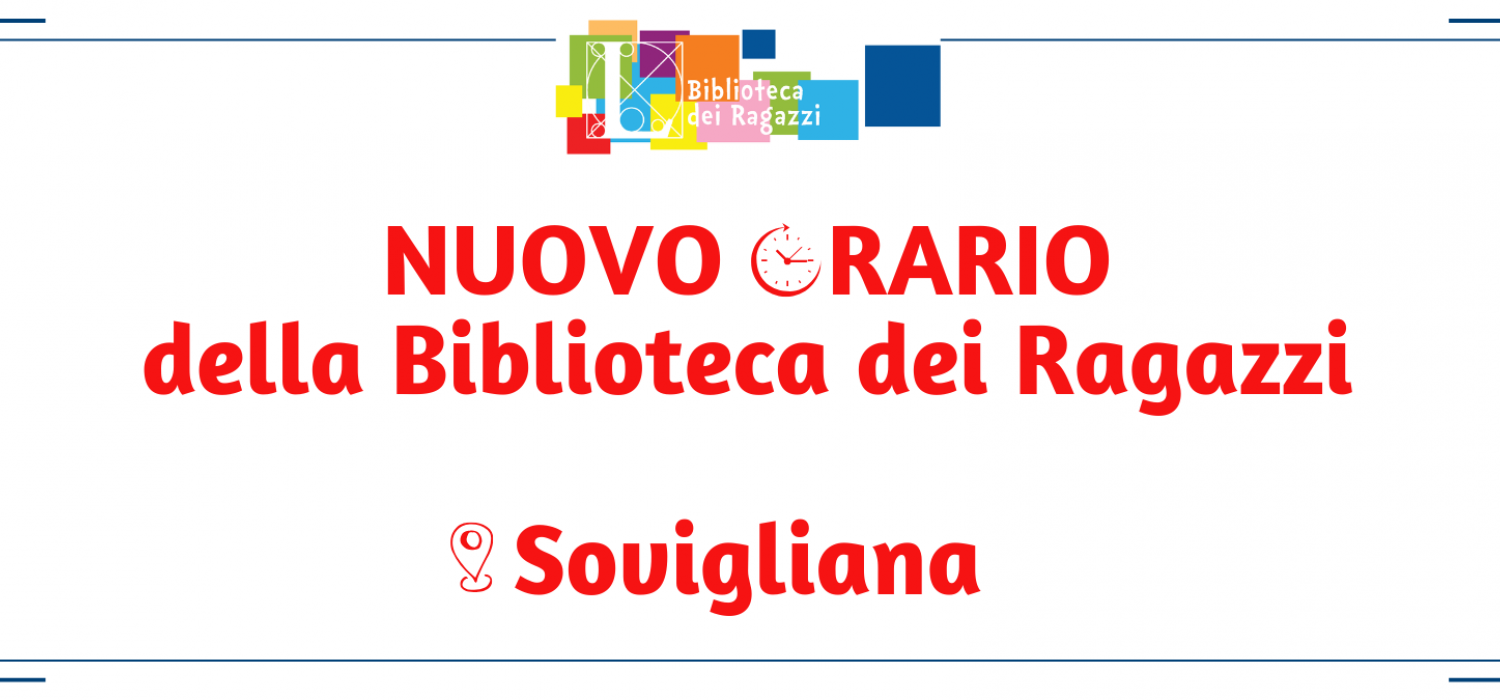 Nuovo orario della Biblioteca dei ragazzi a Sovigliana
