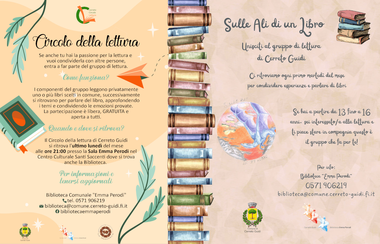 Locandine gruppi di lettura: adulti e ragazzi